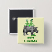Lustigen gotischen Skelette Iren-St Patrick Tag Button (Vorne & Hinten)