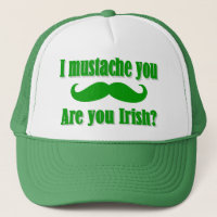Lustigen irischen Schnurrbart St Patrick Tag