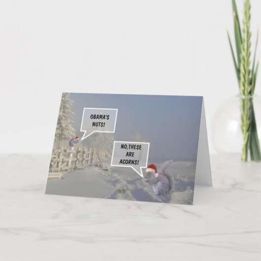 Lustigen Obamas nuts Weihnachten (Vorderseite)