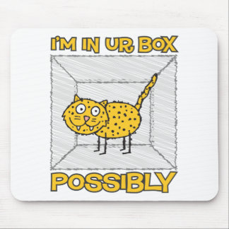 Lustigen Schrodingers Katze Lolcat Mousepad