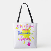 Lustigen Sprüche_Funny Quote_Hübsche Frauen kaufen Tasche (Rückseite)