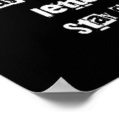 Lustigen Sprüche Sarcasm Lover Geschenke - Typogra Poster (Ecke)