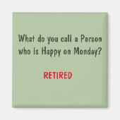 Lustigen Sprüche Square Magnet 3 (Vorne)