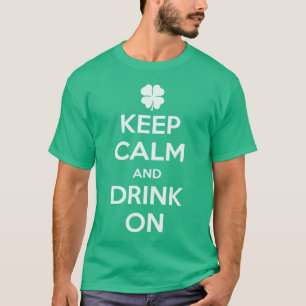 Lustigen St Patrick Tag behalten ruhiges T-Shirt