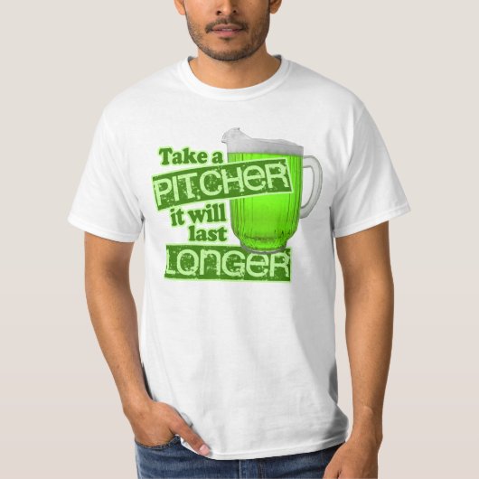 Lustigen St Patrick Tagesgrün-Bier T-Shirt (Vorderseite)
