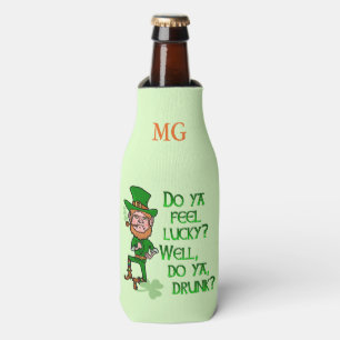 Lustigen St Patrick Tageskobold-glückliches Flaschenkühler