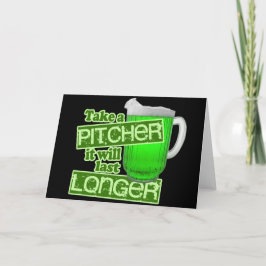 Lustigen St Patrick Tagestrinken Karte