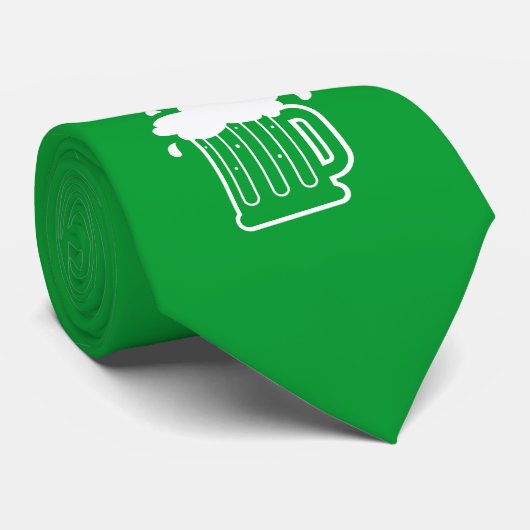 Lustigen TagesParty-Hals-Krawatte Kelly grünen St Krawatte (Gerollt)