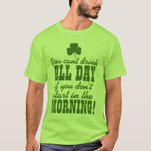 Lustigen Tagestrinken St. Pattys T-Shirt (Vorderseite)