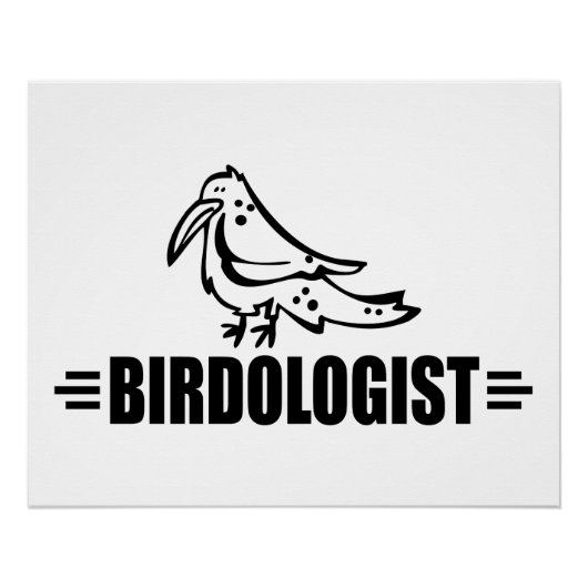 Lustigen Vogel-Liebhabers Poster (Vorderseite)
