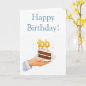 Lustiger 100. karte (Gelbe Blume)