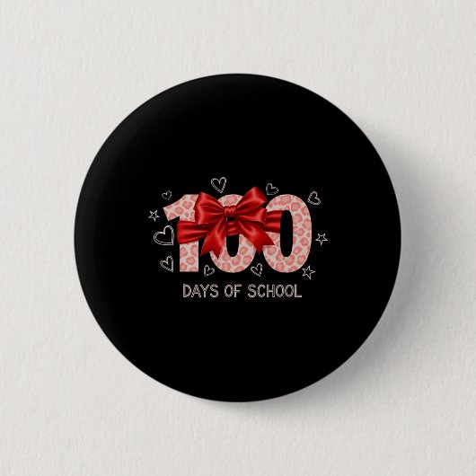 Lustiger 100. Schultag für Lehrer oder Schüler Button (Vorderseite)