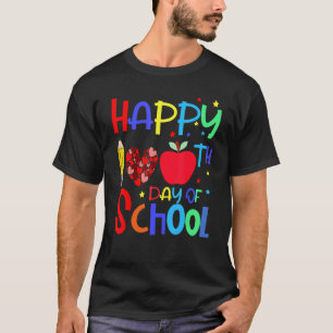 Lustiger 100. Schultag Lehrer Kind Kind Glücklich T-Shirt
