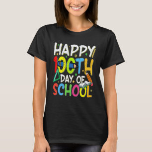 Lustiger 100. Schultag Lehrer Kinder Kind Happ T-Shirt