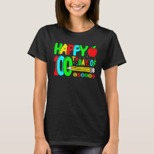 Lustiger 100. Schultag Lehrer Kinder Kind Happ T-Shirt