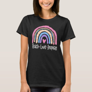 Lustiger 100. Schultag Lehrer Regenbogen 100 Tage T-Shirt