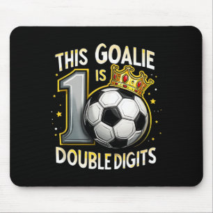 Lustiger 10. Geburtstag Fußball Torwart für Jungen Mousepad