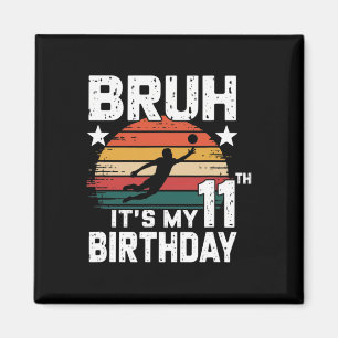 Lustiger 11. Geburtstag Fußballtorwart für Jungen Magnet