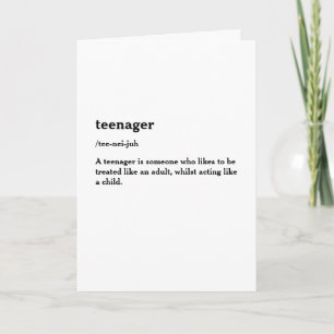 Lustiger 13. Geburtstag Dreizehn Teenager Karte