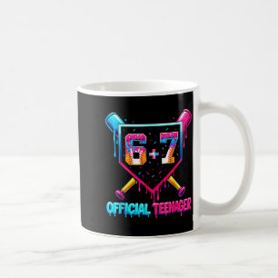 Lustiger 13. Geburtstag Teenager 67 Baseball Drip Kaffeetasse