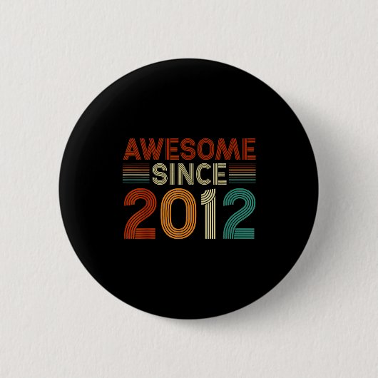 Lustiger 13-jähriger Großartiger seit 2012 Geburts Button (Vorderseite)