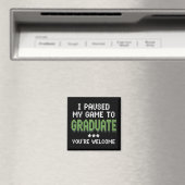 Lustiger 2025 Gamer Absolvent Abschluss Magnet (In Situ (Geschirrspüler))