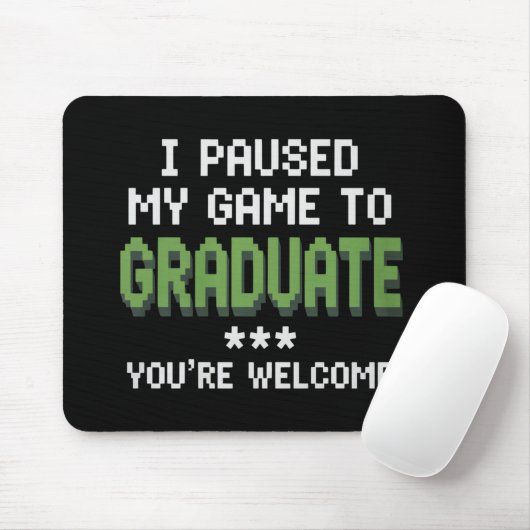 Lustiger 2025 Gamer Absolvent Abschluss Mousepad (Mit Mouse)