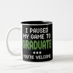 Lustiger 2025 Gamer Absolvent Abschluss Zweifarbige Tasse
