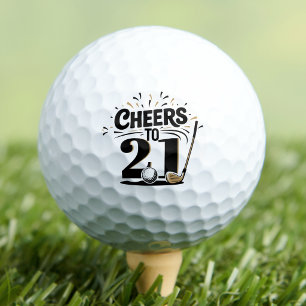 Lustiger 21. Geburtstag Golfball