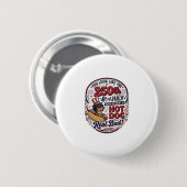 Lustiger 250. 4. Juli Hot Dog Dachshund Button (Vorne & Hinten)
