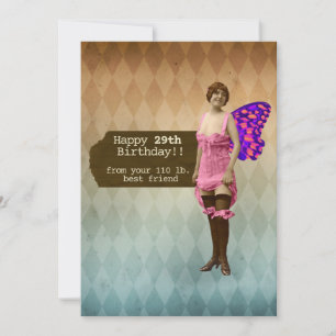 Lustiger 29 Again Geburtstag der besten Freundin Karte