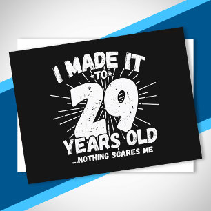 Lustiger 29. Geburtstagsspruch Sarkastischer 29-Jä Postkarte