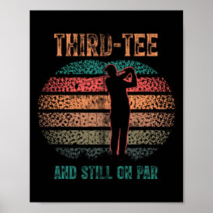 Lustiger 30. Geburtstag Golf Wortspiel Golfen 30 J Poster