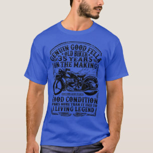Lustiger 35 Jahre alter Biker Retro-Stil Klassisch T-Shirt