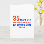 lustiger 35-jähriger Geburtstag Karte (Gelbe Blume)