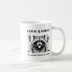 Lustiger 40. Geburtstag Est 1986 Wild & Vierzi Kaffeetasse