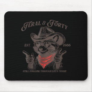 Lustiger 40. Geburtstag Est 1986 Wild & Vierzig Ra Mousepad