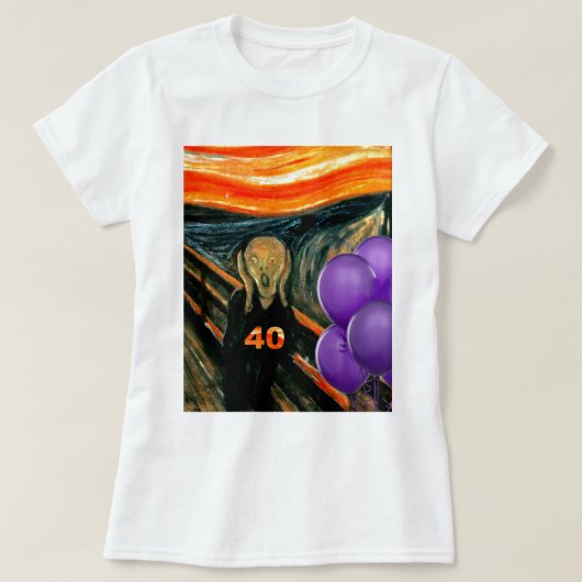 Lustiger 40. Geburtstag T-Shirt (Design vorne)