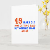 lustiger 49-jähriger Geburtstag Karte (Gelbe Blume)