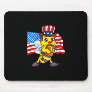 Lustiger 4. Juli 2021 Imker Amerikaner Mousepad