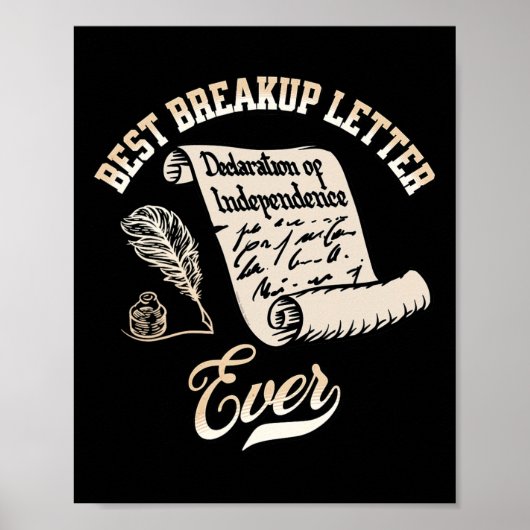 Lustiger 4. Juli Beste Schlussbrief Ever Geschicht Poster (Vorne)