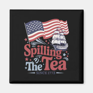 Lustiger 4. Juli, der den Tee seit 1773 in den USA Magnet