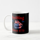 Lustiger 4. Juli, der den Tee seit 1773 verschütte Kaffeetasse (Links)