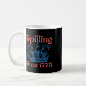 Lustiger 4. Juli, der den Tee seit 1773 verschütte Kaffeetasse (Links)