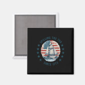 Lustiger 4. Juli, der den Tee seit 1773 verschütte Magnet (Vorderseite/Rückseite)