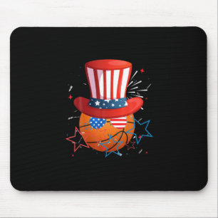 Lustiger 4. Juli für Basketball-Fans Mousepad
