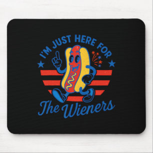 Lustiger 4. Juli Hot Dog Usa Patriotisch Unabhängi Mousepad