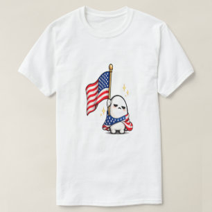 Lustiger 4. Juli müder USA-Charakter T-Shirt