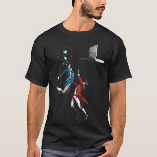 Lustiger 4. Juli - Patriotischer Slam Dunk - Vinta T-Shirt