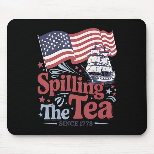 Lustiger 4. Juli: Tratschen seit 1773 USA Mousepad (Vorne)